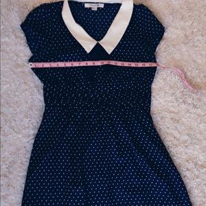 Polka Dot Dress in navy