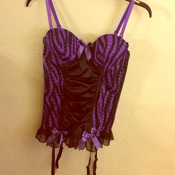 Purple cheetah corset 💜