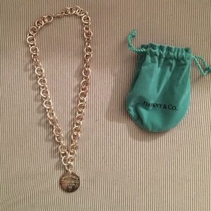 Tiffany and co circle toggle necklace