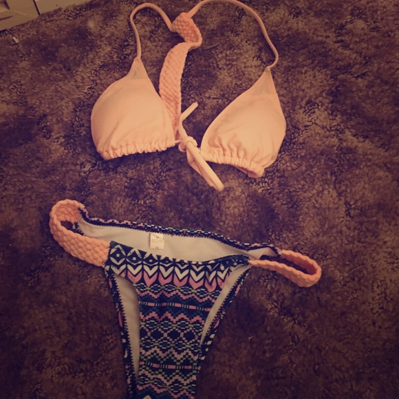 Pink tribal bikini