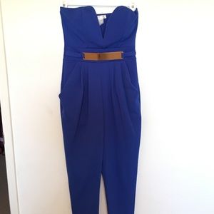 Royal Blue Sweetheart Jumpsuit