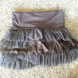 Free People ruffle mini skirt