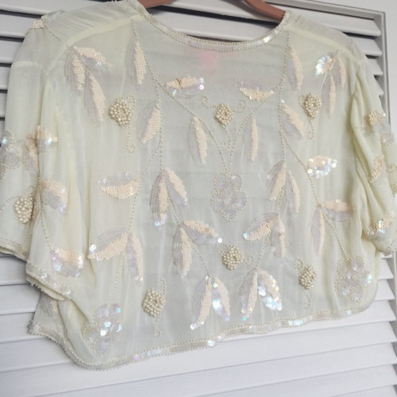 Betsey Johnson beaded cardigan