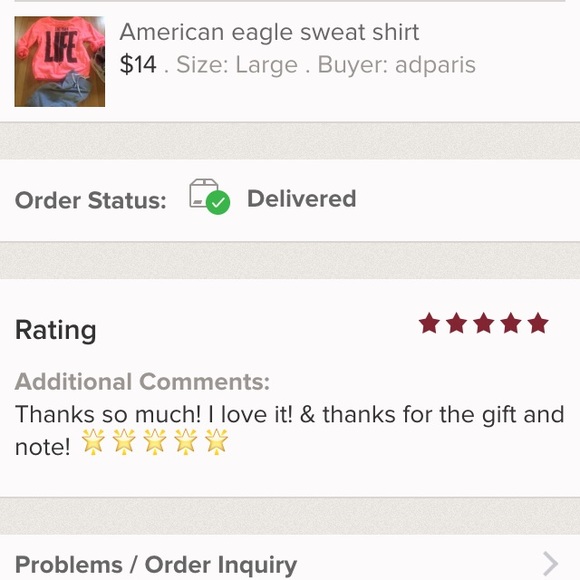 Another happy buyer!  5🌟rating