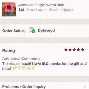 Another happy buyer!  5🌟rating