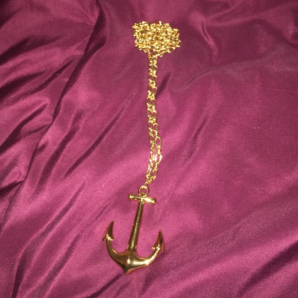Gold anchor chain