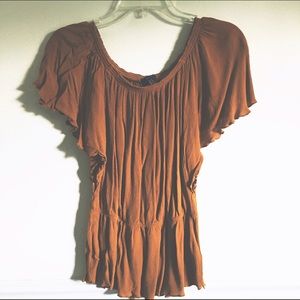 Forever 21 Mustard Blouse