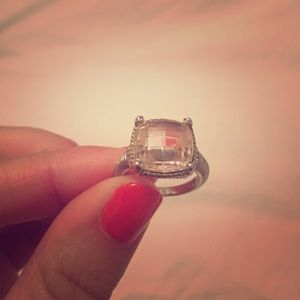 Judith Ripka crystal ring