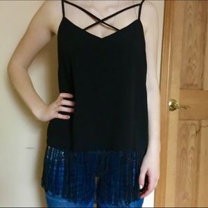 Fringe Charlotte Russe top