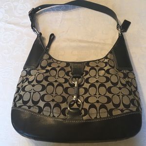 Coach black hobo bag