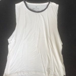 Sleeveless cream tank