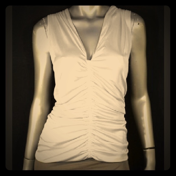 Grey Front Ruched Multi-Wear Tank/Halter