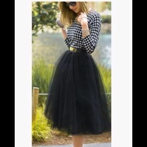 Beautiful Me Black Tulle Tutu Skirt