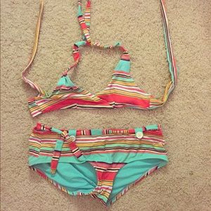 American Eagle Striped Bikini