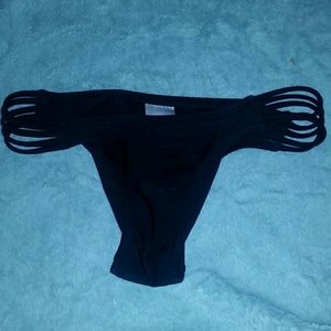 Black Strappy Bikini bottoms