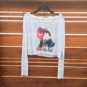 NWOT Cropped long sleeve.