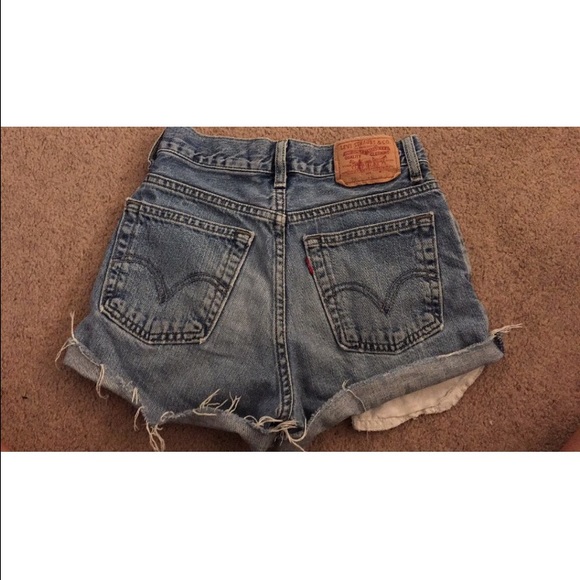 Levis high waisted shorts