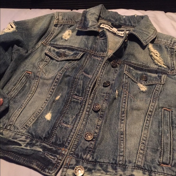 Destressed Express Jean Jacket