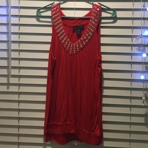 Red tank top