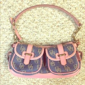 Dooney & Bourke Shoulder Bag (Pink & Denium)