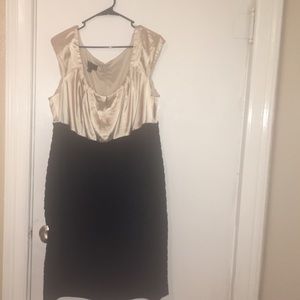 Black and gold dress