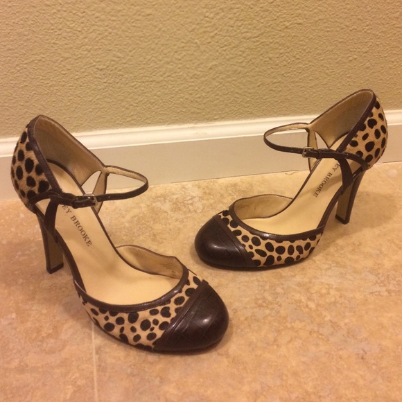 Audrey Burke animal print heels