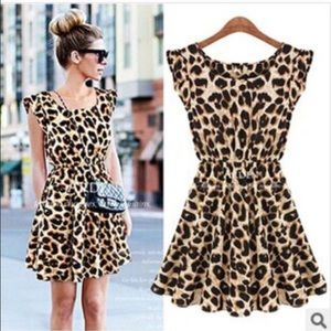 Cheetah print dress