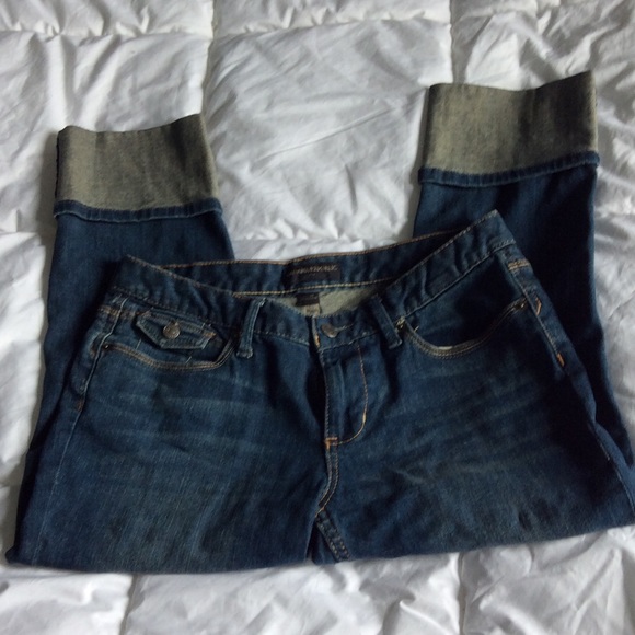 Banana Republic cropped/rolled cuff jeans