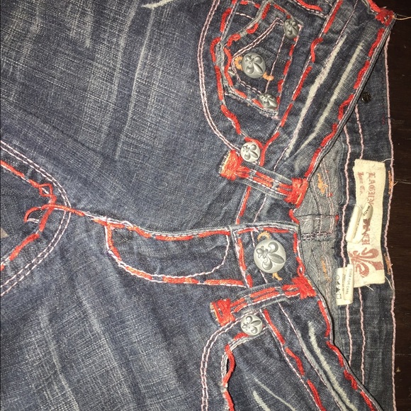 Laguna Beach Jeans with Red Stiching - Picture 2 of 4