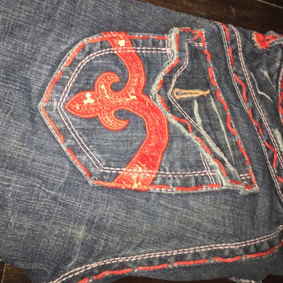 Laguna Beach Jeans with Red Stiching - Picture 3 of 4
