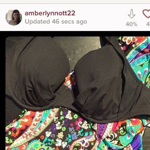 Jantzen 34dd black bikini top