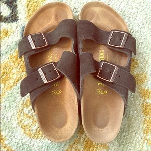 Mocha Suede Birkenstock's
