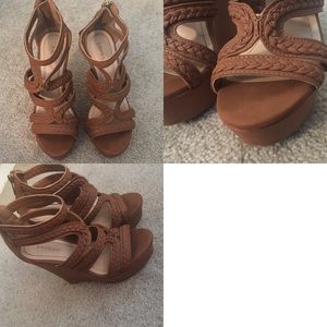 Bamboo Wedge Heel
