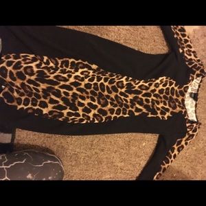 Cheetah print pencil dress