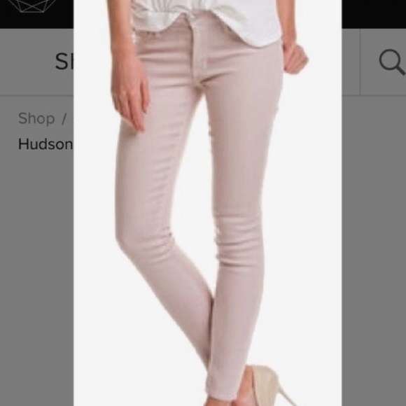 Hudson krista skinny in dusty pink
