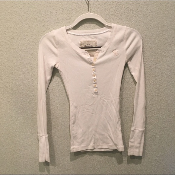 White long sleeve Abercrombie shirt