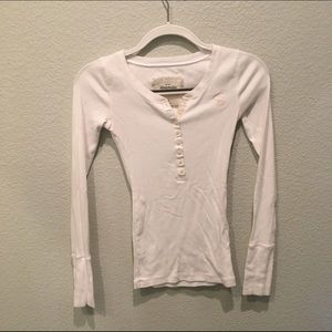 White long sleeve Abercrombie shirt
