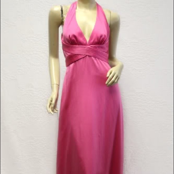 BCBGMAXAZRIA halter long dress