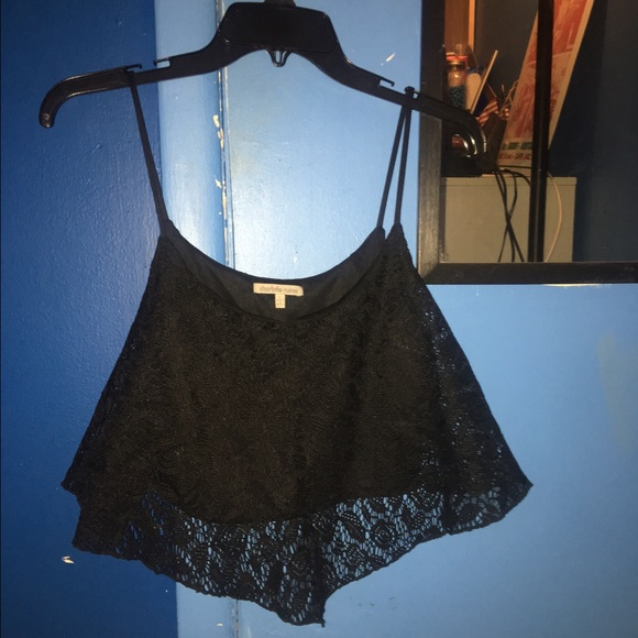 Lace crop top || Charlotte Russe