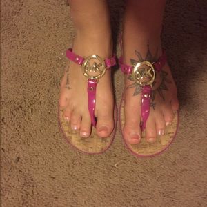 Pink Michael Kors sandals