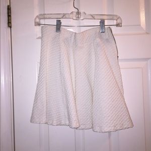 H&M textured mini skater skirt