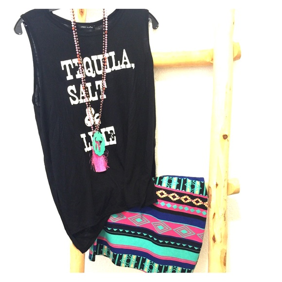 Tequila, Salt & Lime Muscle Tank