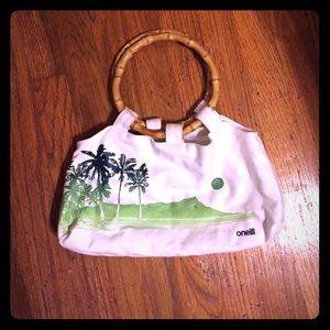 🌴🌊☀️O'NEILL PURSE HANDBAG WITH BAMBOO HANDLES