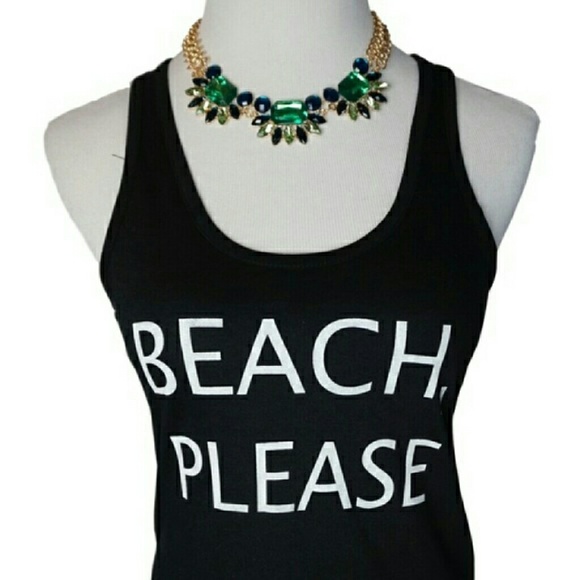 Iconic Legend Tops - NWT "Beach, Please" Tank Top