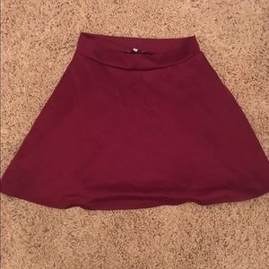 Maroon skater skirt