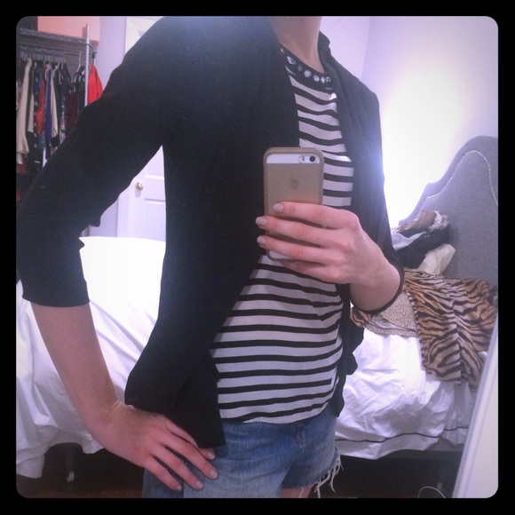 UO Drapey Black Blazer