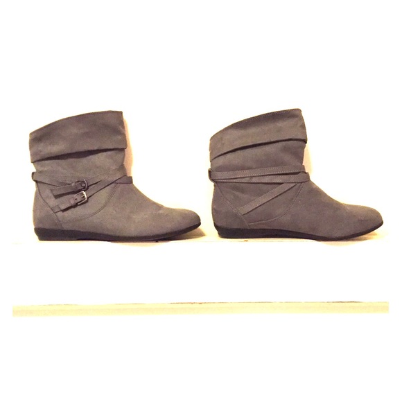 Cute Lower East Side Gray Slouch Booties