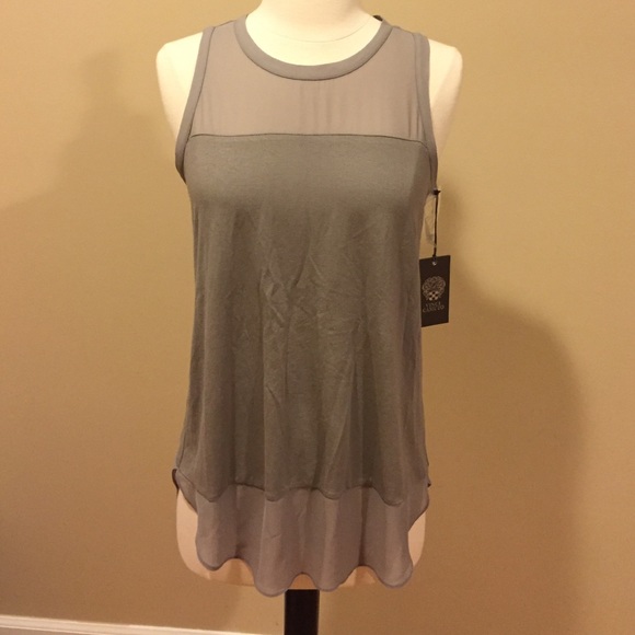 Vince Camuto Tops - Vince Camuto Mixed Media Top