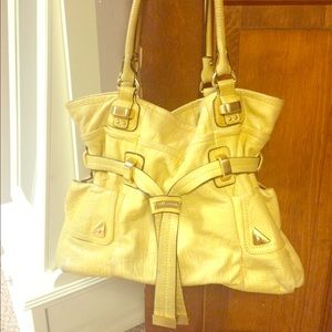B. Makowsky Tote Handbag - Yellow