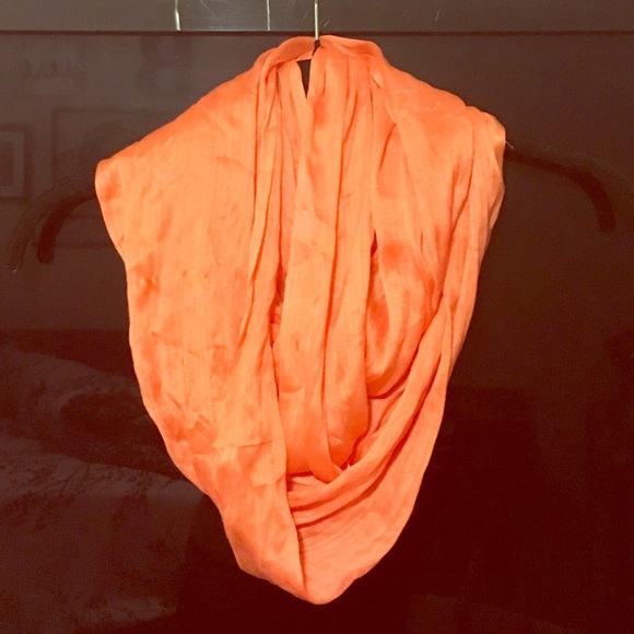 Coral infinity scarf.